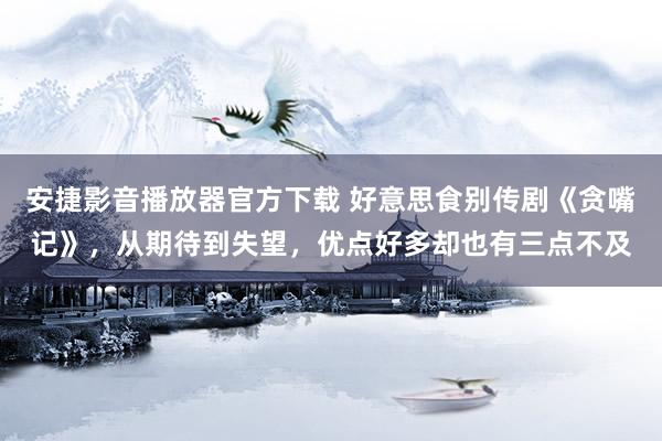 安捷影音播放器官方下载 好意思食别传剧《贪嘴记》，从期待到失望，优点好多却也有三点不及